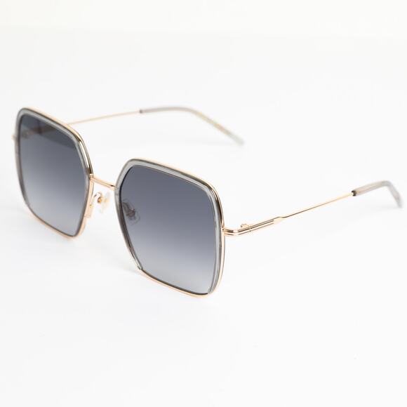 BOSS Grey Acetate Square Sunglasses With Gold-Tone Metal Frames main image 12